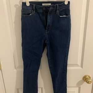 Pacsun dark blue super high rise jeggings